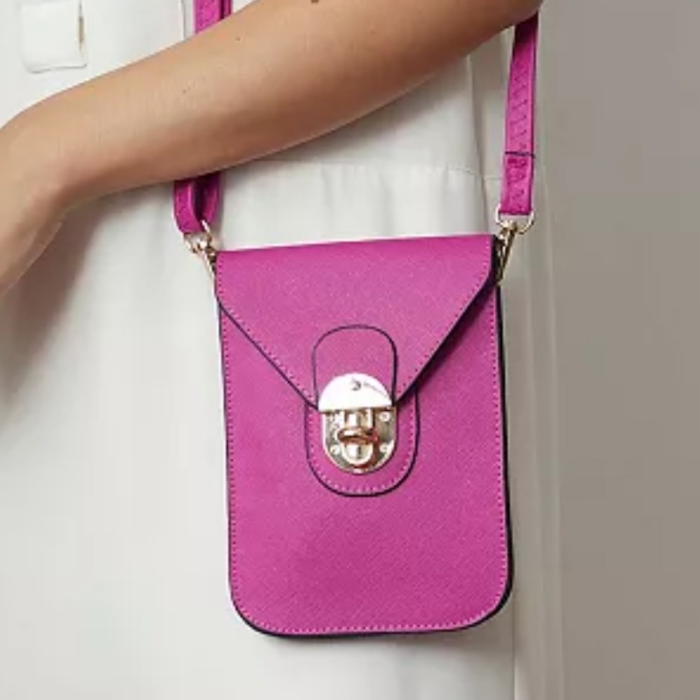NWT MKF Womens Elegant Pink Crossbody Bag